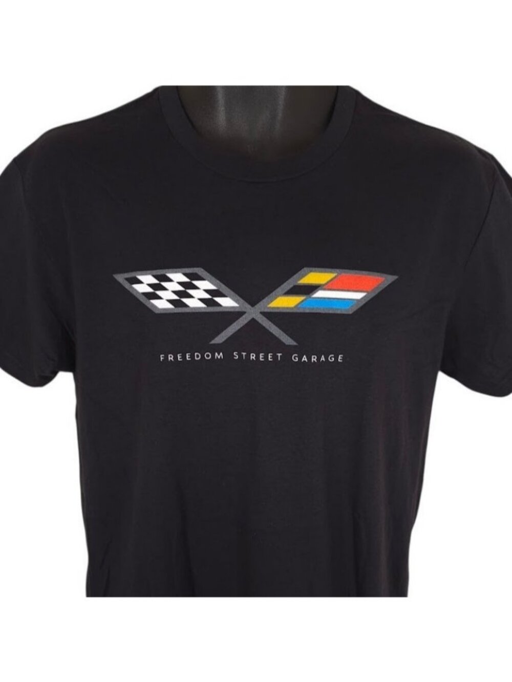 Freedom Street Garage T Shirt Mens Size Medium Black FSG Racing